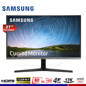 Monitor Samsung 27 pulgadas curvo C27r500fhl, Monitor Samsung C27R500FHL Curvo  27
