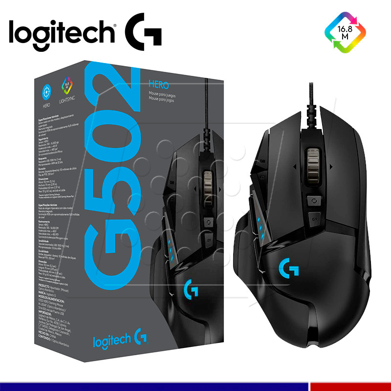 Logitech Gaming Mouse G502 (Hero) - mouse - USB - 910-005469