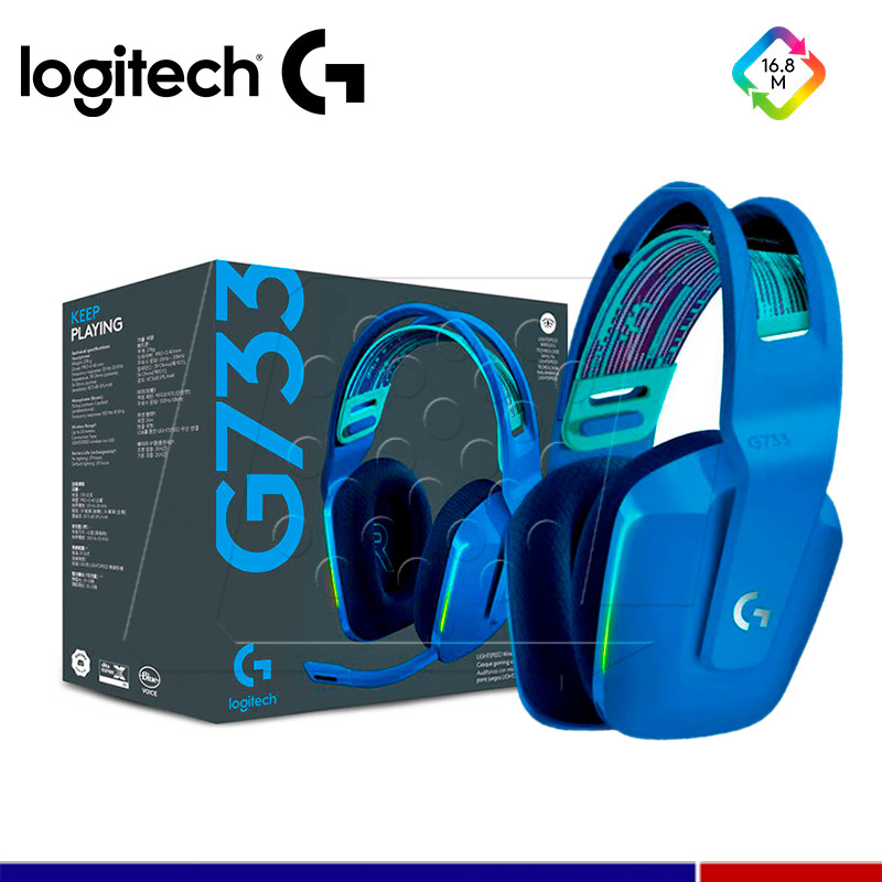 Logitech-auriculares inalámbricos G733 LIGHTSPEED para juegos