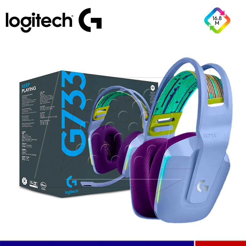 Audífono Gamer Logitech G733 LIGHTSPEED Wireless RGB Lila – G-Games