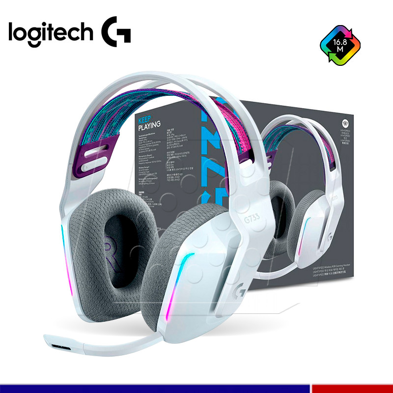 Logitech-auriculares inalámbricos G733 LIGHTSPEED para juegos