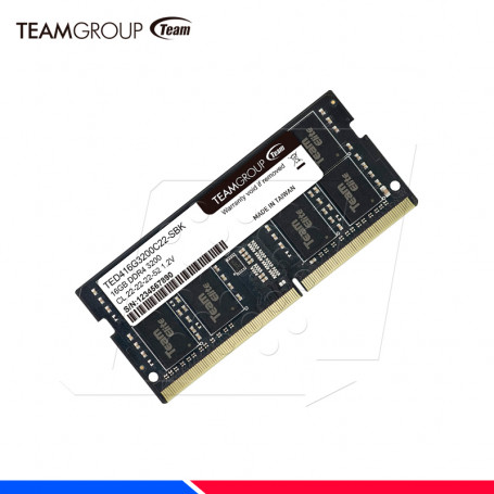 Memoria Ram DDR4 16Gb Para Portatil teamgroup 3200Mhz