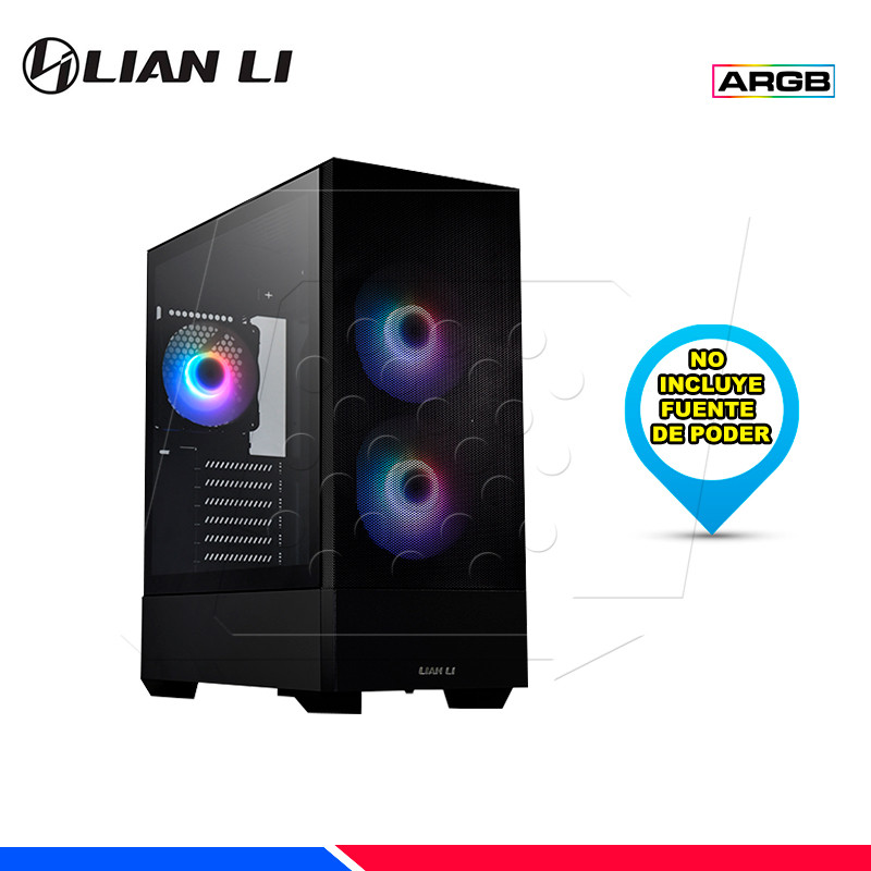 CASE LIAN LI, PC-011 DYNAMIC XL ROG CERTIFICADO SILVER, ARGB, V/TEMPLADO