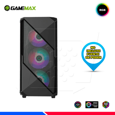 Gamemax Revolt ARGB Gaming Mid-Tower PC Case Tempered Glass, FanS Included  Supports Up to ATX | Revolt Buy, Best Price. Global Shipping.