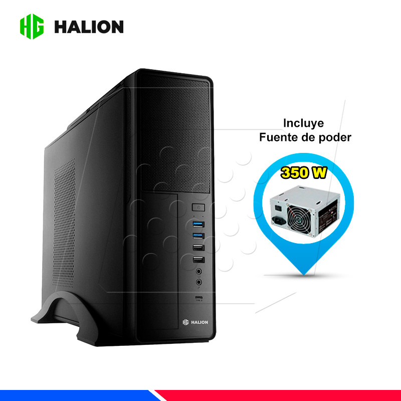 CASE SLIM HALION SUPRA MICRO ATX S612, F/350W CASE SLIM HALION SUPRA MICRO ATX S612, F/350W