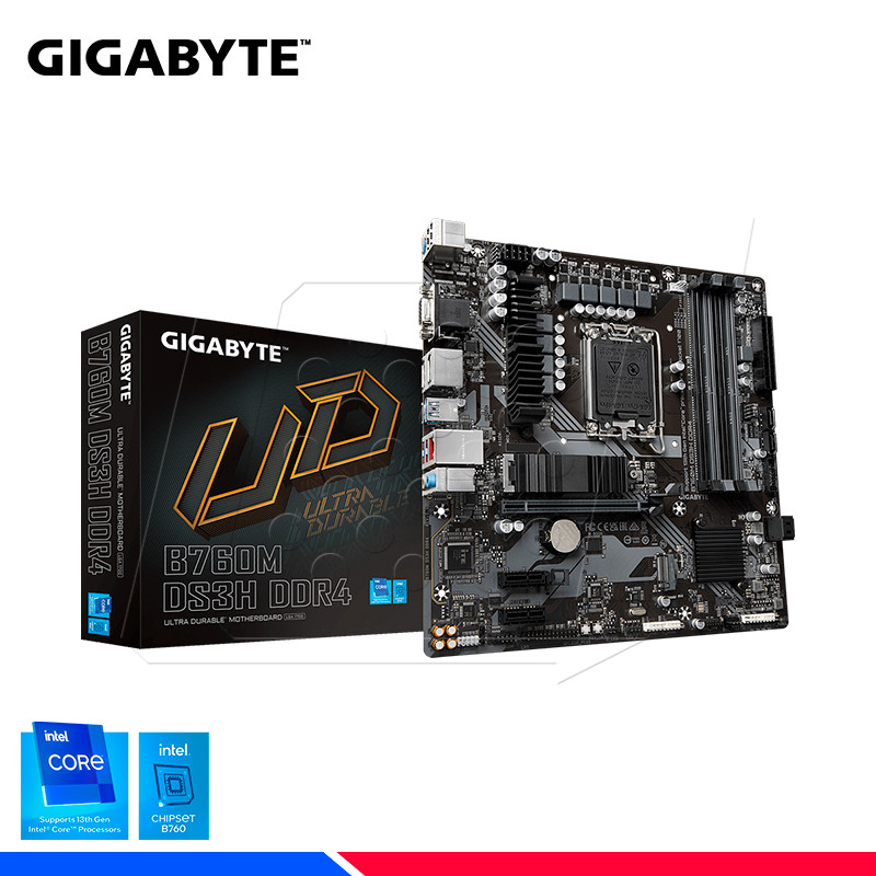 MAINBOARD GIGABYTE B760M DS3H DDR4, LGA 1700 MAINBOARD GIGABYTE B760M DS3H DDR4, LGA 1700