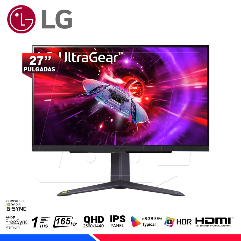 LG 27GR75Q-B UltraGear 27´´ QHD IPS LED 165Hz Gaming Monitor