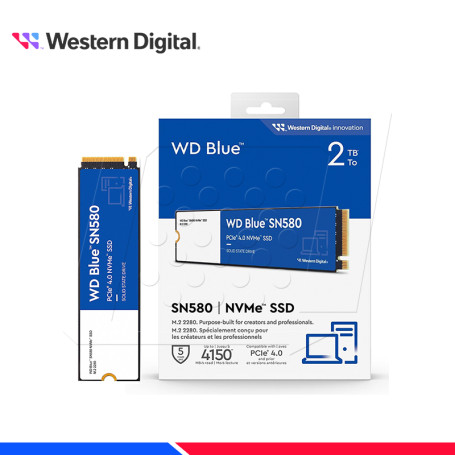 SSD WESTERN DIGITAL BLUE SN580, 2TB M.2 PCIe 4.0 NVME