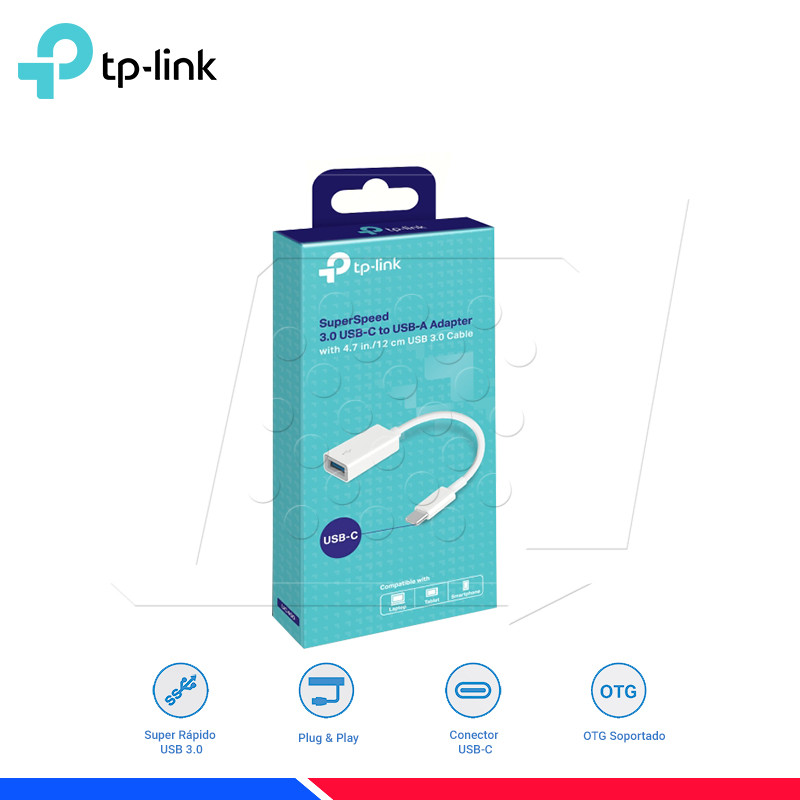 ADAPTADOR TP-LINK USB-C 3.0 SUPER RAPIDO A ADAPTADOR USB-A ADAPTADOR TP-LINK USB-C 3.0 SUPER RAPIDO A ADAPTADOR USB-A