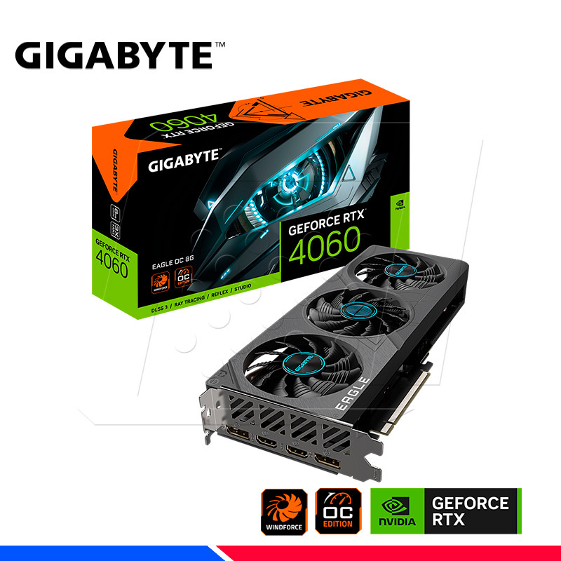 VGA GIGABYTE GEFORCE NVIDIA RTX 4060 EAGLE OC 8GB GDDR6 VGA GIGABYTE GEFORCE NVIDIA RTX 4060 EAGLE OC 8GB GDDR6