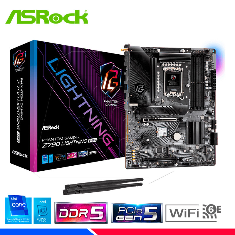 MAINBOARD ASROCK Z790 LIGTHNING WIFI, DDR5, LGA 1700 MAINBOARD ASROCK Z790 LIGTHNING WIFI, DDR5, LGA 1700