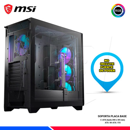 CASE MSI MPG GUNGNIR 300R AIRFLOW, RGB,V/TEMPLADO