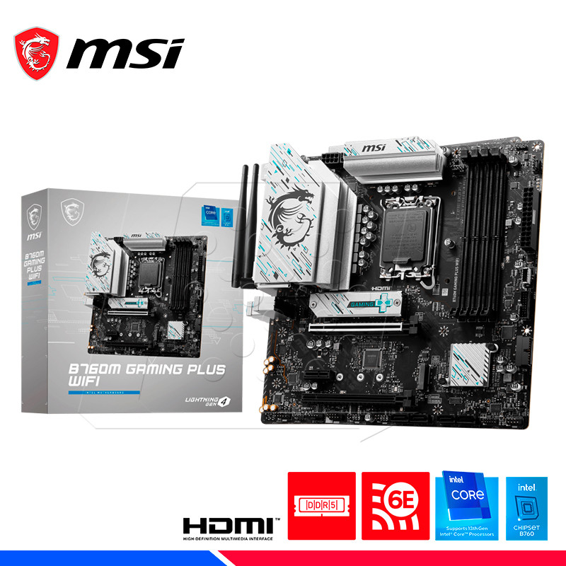 MAINBOARD MSI B760M GAMING PLUS WIFI, DDR5, LGA 1700 MAINBOARD MSI B760M GAMING PLUS WIFI, DDR5, LGA 1700