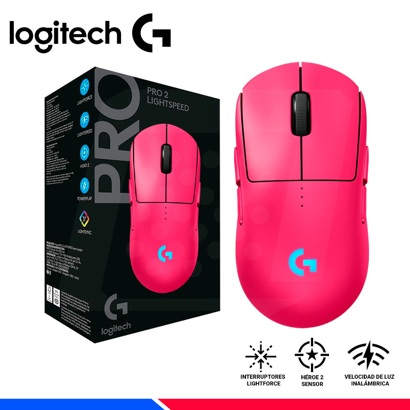 MOUSE LOGITECH PRO 2 LIGTHSPEED WIRELESS, HERO 2, 44K DPi, RGB, PINK MOUSE LOGITECH PRO 2 LIGTHSPEED WIRELESS, HERO 2, 44K DPi, RGB, PINK