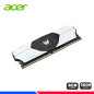 MEM. RAM ACER PREDATOR TALOS WHITE, 8GB DDR4 3600 MHZ MEM. RAM ACER PREDATOR TALOS WHITE, 8GB DDR4 3600 MHZ