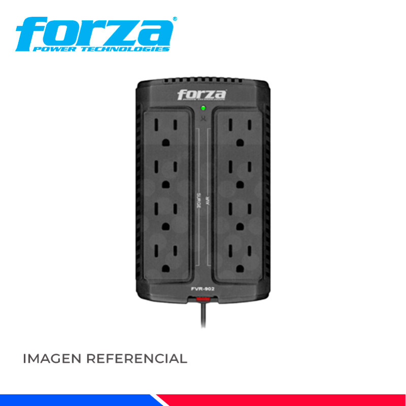 ESTABILIZADOR FORZA FVR-902, 900VA/450W 8 TOMAS ESTABILIZADOR FORZA FVR-902, 900VA/450W 8 TOMAS