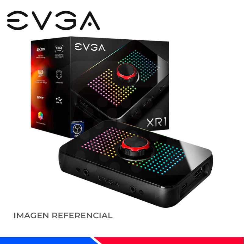 DISPOSITIVO CAPTURA EVGA XR1, USB, 4K, ARGB DISPOSITIVO CAPTURA EVGA XR1, USB, 4K, ARGB