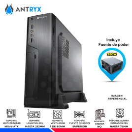CASE ANTRYX SLIM XS-120 FUENTE 350W