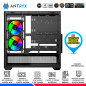 CASE ANTRYX FX 740 BLACK, 3 COOLER ARGB, USB TIPO C, V/TEMPLADO CASE ANTRYX FX 740 BLACK, 3 COOLER ARGB, USB TIPO C, V/TEMPLADO