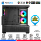 CASE ANTRYX FX 740 BLACK, 3 COOLER ARGB, USB TIPO C, V/TEMPLADO CASE ANTRYX FX 740 BLACK, 3 COOLER ARGB, USB TIPO C, V/TEMPLADO
