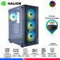 CASE GAMER HALION TORNADO 04BK NEGRO, F/600W, ARGB, V/TEMPLADO