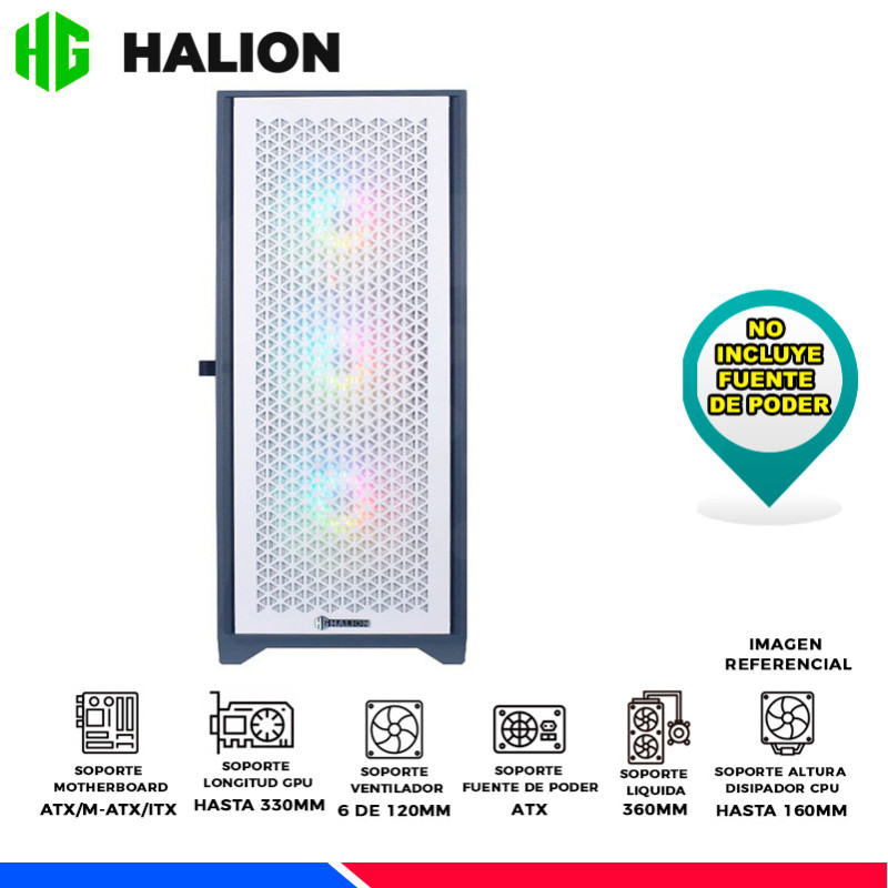 CASE GAMER HALION SNAKE C482TG, RGB, V/TEMPLADO CASE GAMER HALION SNAKE C482TG, RGB, V/TEMPLADO