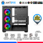 CASE ANTRYX FX 750 BLACK, 4 COOLER ARGB, USB TIPO C, V/TEMPLADO CASE ANTRYX FX 750 BLACK, 4 COOLER ARGB, USB TIPO C, V/TEMPLADO