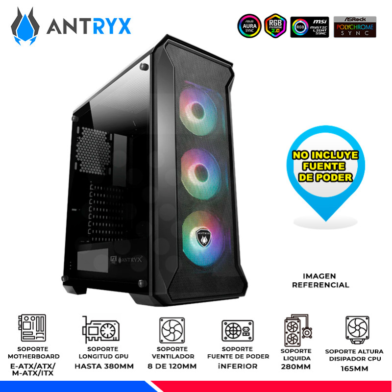 CASE ANTRYX FX CHROME STORM SENTRY SE ARGB CASE ANTRYX FX CHROME STORM SENTRY SE ARGB