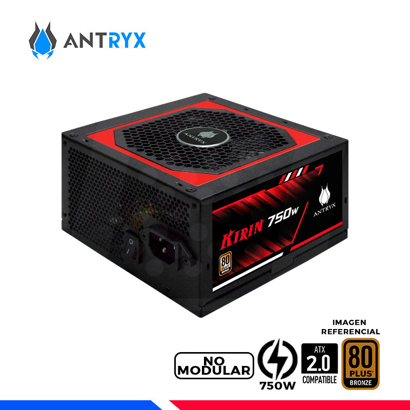 FUENTE DE PODER ANTRYX 750W KIRIN 80 PLUS BRONZE FUENTE DE PODER ANTRYX 750W KIRIN 80 PLUS BRONZE