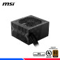 FUENTE DE PODER MSI MAG A550BN, 80 PLUS BRONZE 550W. FUENTE DE PODER MSI MAG A550BN, 80 PLUS BRONZE 550W.