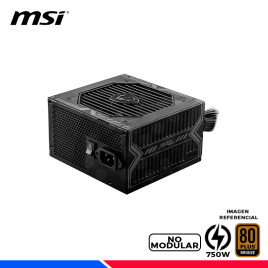 FUENTE DE PODER MSI MAG A750BN PCIE5, 80 PLUS BRONZE, 750W
