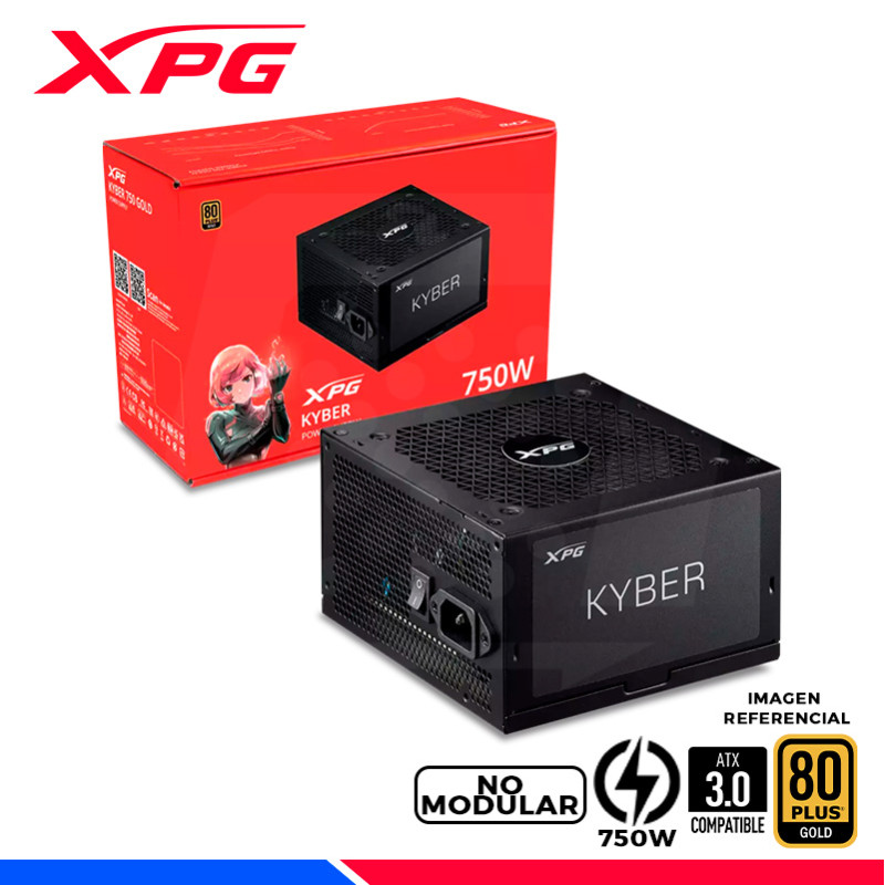 FUENTE DE PODER XPG KYBER 750 GOLD, 80 PLUS GOLD, 750W FUENTE DE PODER XPG KYBER 750 GOLD, 80 PLUS GOLD, 750W