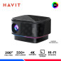 PROYECTOR HAVIT PJ300 PRO SMART, SOPORTA 4K, 550 ANSI LUMENS PROYECTOR HAVIT PJ300 PRO SMART, SOPORTA 4K, 550 ANSI LUMENS