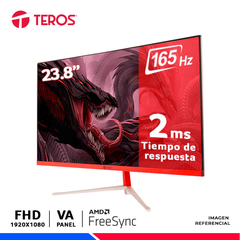 MONITOR GAMING TEROS TE-2471G, 23.8" CURVO VA, FHD, 165Hz, 2ms, FreeSync. MONITOR GAMING TEROS TE-2471G, 23.8" CURVO VA, FHD, 165Hz, 2ms, FreeSync.