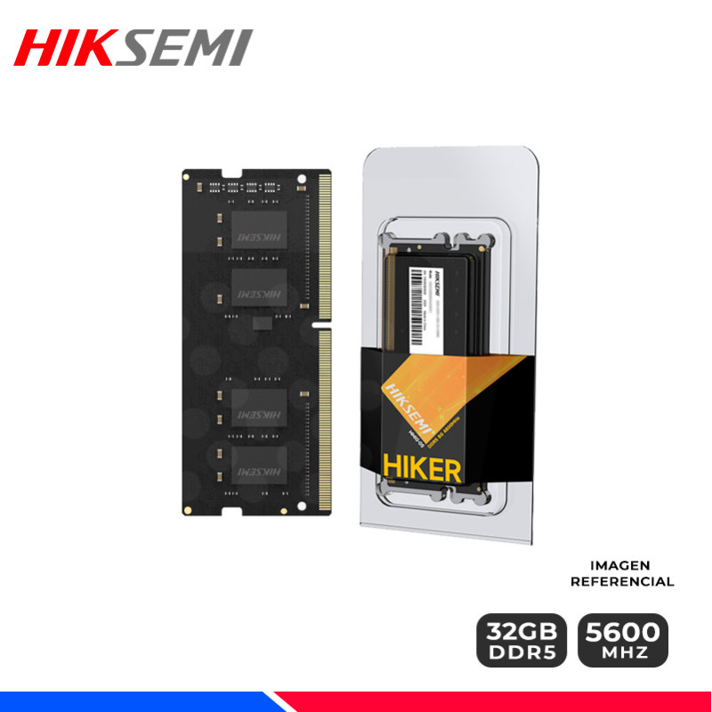 MEM. RAM SODIMM HIKSEMI HIKER 32GB DDR5 5600 MHZ. MEM. RAM SODIMM HIKSEMI HIKER 32GB DDR5 5600 MHZ.