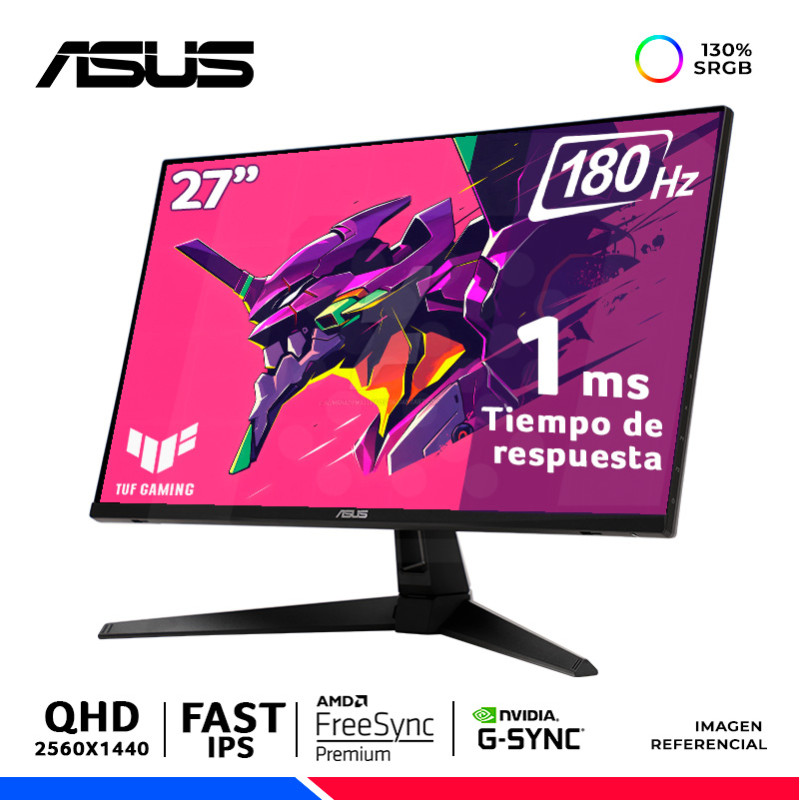 MONITOR ASUS TUF GAMING VG27AQ3A, 27" FAST IPS, QHD, 180Hz, 1ms, G-Sync, FreeSync MONITOR ASUS TUF GAMING VG27AQ3A, 27" FAST IPS, QHD, 180Hz, 1ms, G-Sync, FreeSync