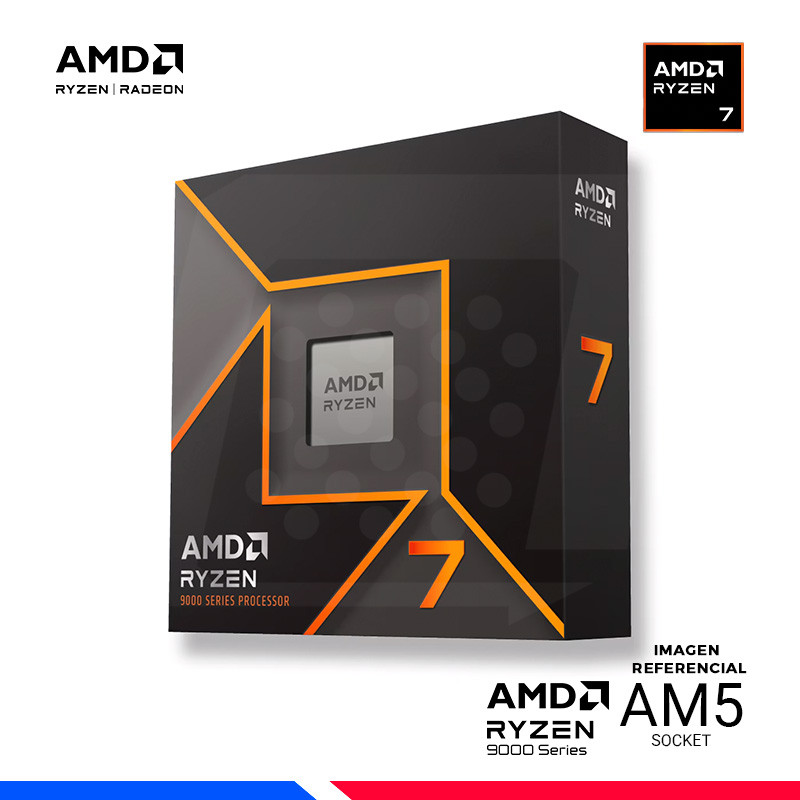 PROCESADOR AMD RYZEN 7 9700X, Cache 32 MB, Hasta 5.5 Ghz, AM5 PROCESADOR AMD RYZEN 7 9700X, Cache 32 MB, Hasta 5.5 Ghz, AM5