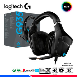 AURICULAR GAMING LOGITECH G935 7.1 RGB LIGHTSYNC WIRELESS BLACK