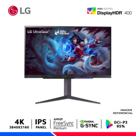 MONITOR GAMING LG 27GR93U-B, 27" UltraGear IPS, UHD 4K, 144Hz, 1ms, NVIDIA G-Sync