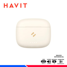 AURICULAR HAVIT TW-947, BLUETOOTH ANC BEIGE