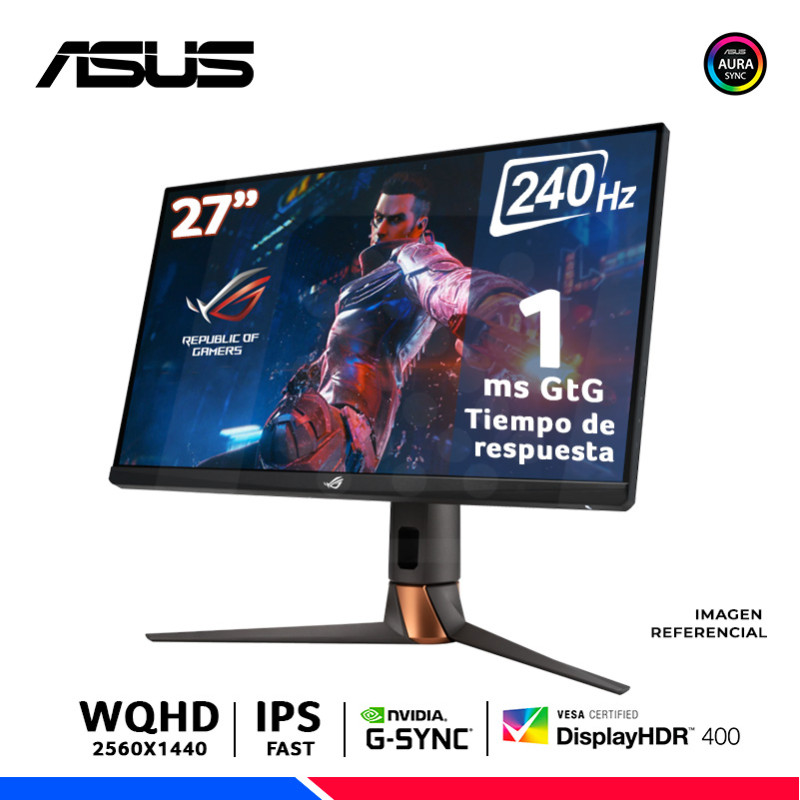 MONITOR ASUS ROG Swift PG279QM, 27" Fast IPS, QHD, 240Hz, 1ms, Nvidia G-Sync MONITOR ASUS ROG Swift PG279QM, 27" Fast IPS, QHD, 240Hz, 1ms, Nvidia G-Sync