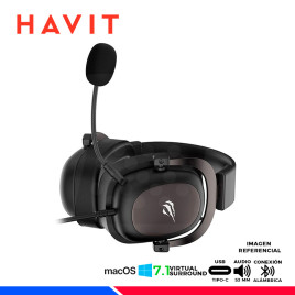 AURICULAR HAVIT GAMENOTE H2002D, NEGRO