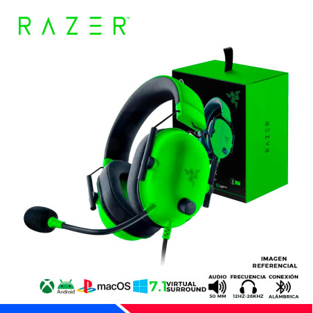 AURICULAR RAZER BLACKSHARK V2 X, MULTIPLATAFORMA, 7.1, GREEN
