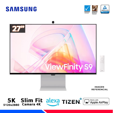 MONITOR SAMSUNG LS27C900PANXZA, ViewFinity S9, 27" IPS, 5K, 60Hz, Cámara SlimFit 4K