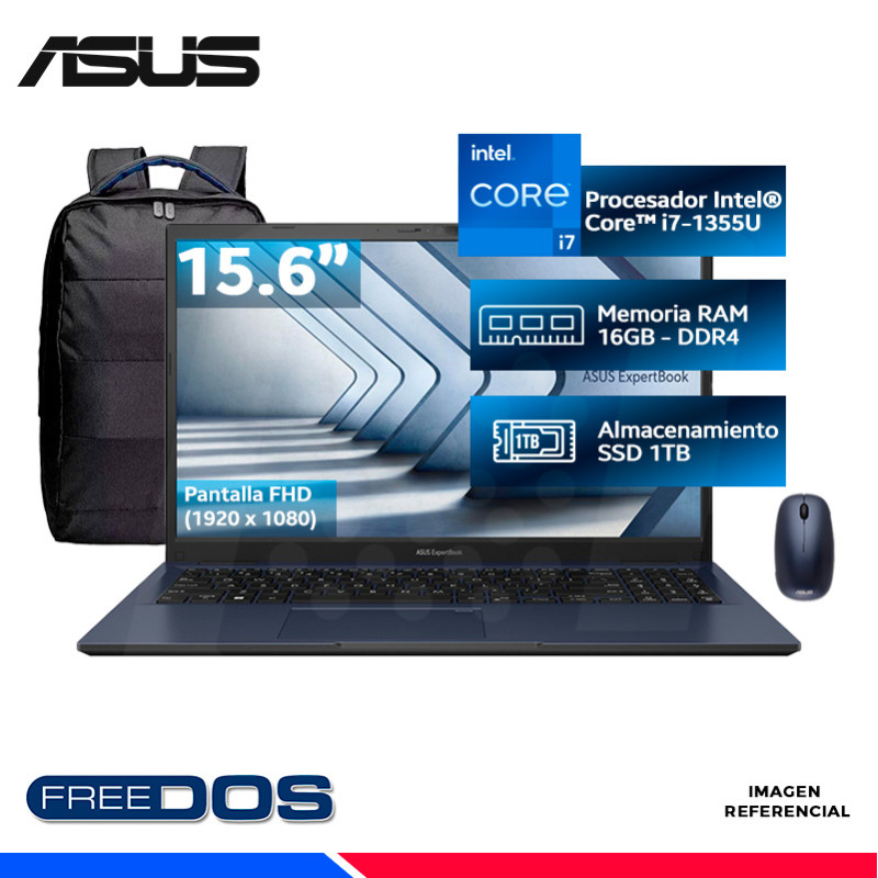 LAPTOP ASUS ExpertBook B1502CVA-NJ3099, INTEL Ci7-1355U, 16GB DDR4, SSD 1TB, 15.6" FHD LAPTOP ASUS ExpertBook B1502CVA-NJ3099, INTEL Ci7-1355U, 16GB DDR4, SSD 1TB, 15.6" FHD