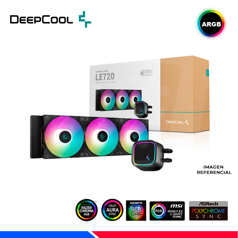 REFRIGERACION LIQUIDA DEEPCOOL GAMMAXX LE720 ARGB REFRIGERACION LIQUIDA DEEPCOOL GAMMAXX LE720 ARGB