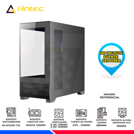 CASE ANTEC CX500M ELITE BK, 3 COOLER ARGB, V/TEMPLADO