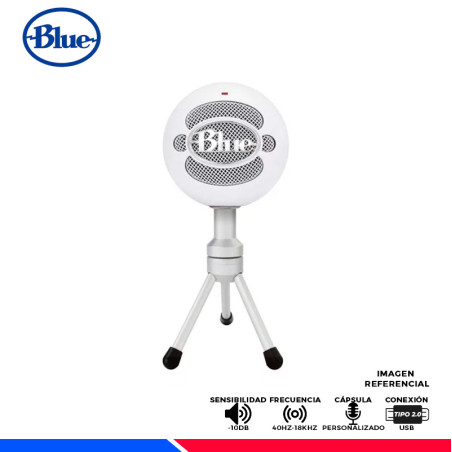 MICROFONO BLUE SNOWBALL ICE USB CARDIOID WHITE