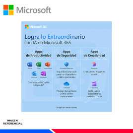LICENCIAMIENTO VIRTUAL MICROSOFT 365 PERSONAL, 1 USUARIO, 12 MESES