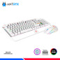 KIT GAMING GC-5100 WHITE ANTRYX, TECLADO + MOUSE, SWITCH BLUE KIT GAMING GC-5100 WHITE ANTRYX, TECLADO + MOUSE, SWITCH BLUE